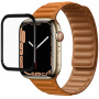 Folie de sticlă securizată cu ramă neagră pentru ceas Apple 45 mm