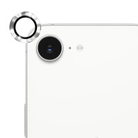 ENKAY sticlă securizată cu ramă metalică pentru protecția lentilei camerei spate pentru iPhone 16e / 17e - argintiu