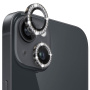 NORTHJO sticla cu strasuri pentru a proteja obiectivul camerei din spate pentru iPhone 13 / 13 mini - gri
