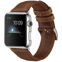 CRAZY HORSE Curea din piele PU pentru ceas Apple 42mm / 41mm / 40mm / 38mm - maro