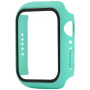Curea din silicon cu carcasa din sticla securizata pentru Apple Ceas 41mm - turcoaz