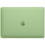 Carcasă mată transparentă cu suport pliabil pentru MacBook Air 13" (A2681 / A3113 / A3240 / A3449) - verde
