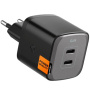 Adaptor de încărcare Spigen ArcStation Pro GaN cu porturi 2x USB-C - 45W - negru