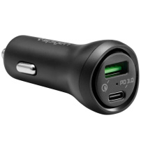 Încărcător auto Spigen F31QC cu porturi USB-C / USB-A - 48W - negru