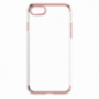 Carcasă de lux Baseus, mată, transparentă, pentru Apple iPhone SE (2020/2022) / 8 / 7 - roz-aurie