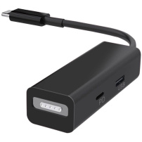 3în1 adaptor / reducție MagSafe 1,2 / PD port / USB la USB-C pentru MacBook - negru