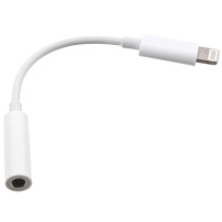 Reducţie Lightning la jack 3,5 mm, pentru iPhone - albă