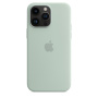Carcasă originală Apple din silicon cu MagSafe pentru iPhone 14 Pro Max - albastru azur brumă
