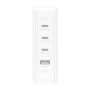 Încărcător BELKIN BoostCharge Pro cu 4 porturi PD 140W - 3x USB-C / USB-A cu adaptoare UK, EU, US pentru iPhone / iPad / MacBook - alb