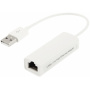 Adaptor ethernet USB, de mare viteză, - 10/100Mbps, RJ45, USB 2.0 - alb
