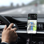 Satechi Suport magnetic pentru aerisire auto cu încărcare fără fir pentru iPhone - gri spațial
