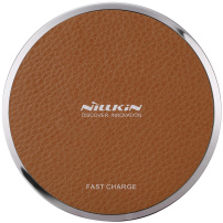 Încărcător wireless / suport de încărcare rapidă NILLKIN Qi Magic Disk III, pentru iPhone - maro