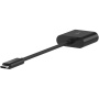Adaptor de încărcare și Ethernet BELKIN Connect - RJ45 / USB-C la USB-C - negru