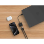 Adaptor de încărcare și Ethernet BELKIN Connect - RJ45 / USB-C la USB-C - negru