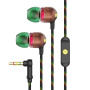 Căști House of Marley Smile Jamaica cu conector jack de 3,5 mm - maro închis