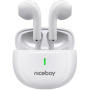 Căști wireless Niceboy HIVE Beans Pop - alb