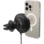 Suport auto magnetic Spigen OneTap Pro 3 Cryomax pentru grila de ventilație cu încărcare wireless pentru iPhone - negru