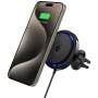 Suport auto magnetic Spigen OneTap Pro 3 Cryomax pentru grila de ventilație cu încărcare wireless pentru iPhone - negru