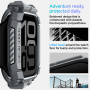 Spigen Rugged Armor husă super rezistentă pentru Apple Watch 46mm - gri închis