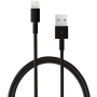 Cablu USB-A / Lightning de date şi de încărcare, pentru iPhone / iPad / iPod / AirPods - 2 m - negru