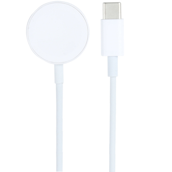 Cablu de date și de încărcare împletit USB-C / Lightning pentru iPhone / Apple Watch - 1 m - alb