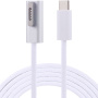 Cablu de încărcare cu conectori USB-C / MagSafe 2 (tvar L) pentru MacBook - 1,6m - alb