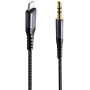 Joyroom cablu de conectare AUX cu conectori lightning / jack de 3,5 mm pentru iPhone / iPad - 2 m - negru