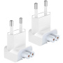 Priză UE pentru adaptoare de alimentare, pentru dispozitive Apple - 2 buc - alb
