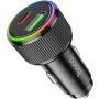 Încărcător auto cu două porturi USB-A/USB-C Hoco NZ14A Guerrero PD 20W/QC - neagră