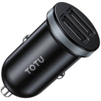 Încărcător auto TOTUDESIGN CC-3 cu 2 porturi USB-A - 10,5W - negru
