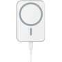 încărcător fără fir de 15W în mașină, cu suport MagSafe pentru iPhone - alb