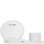 Stație de încărcare rapidă wireless, 3 în 1, pentru iPhone / Apple Watch / AirPods - alb