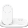 BELKIN Boost Charge 3-în-1 Suport magnetic pliabil de încărcare wireless pentru iPhone / Apple Watch / AirPods - 15W - alb