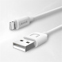 Set adaptor USAMS T21 cu port USB-A și cablu USB-A la Lightning - 10.5W - 1 m - alb