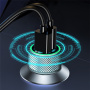 Încărcător auto TOTUDESIGN DCCPD-010 cu porturi USB-C / USB-A - 22,5W - gri