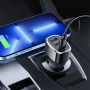 Încărcător auto Yesido Y47 cu porturi USB-C / 2x USB-A - 49W - negru