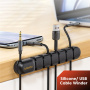 Toocki Organizator silicon cabluri - mare - negru