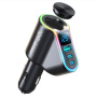 Încărcător auto JOYROOM CL21 cu porturi 2x USB-C / USB-A și splitter pentru priza de brichetă - 150W - negru
