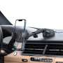 Suport auto USAMS US-ZJ072 pentru parbriz și bord, compatibil cu iPhone - negru