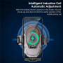 Suport auto ESSAGER T7 pentru grila de ventilație, parbriz și bord cu încărcare wireless pentru iPhone - negru