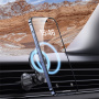 Suport auto magnetic USAMS US-ZJ075 pentru grila de ventilație, compatibil iPhone - negru