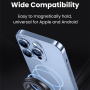 Suport auto magnetic USAMS US-ZJ075 pentru grila de ventilație, compatibil iPhone - negru