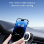 Suport auto magnetic USAMS US-ZJ075 pentru grila de ventilație, compatibil iPhone - negru