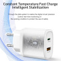 Set adaptor Yesido YC47 cu porturi USB-C / USB-A și cablu USB-C la Lightning - 20W - 1 m - negru