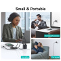 Set adaptor USAMS CC261 cu port USB-C și cablu integrat USB-C - 20W - 1,2 m - alb