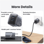 Încărcător rapid USAMS CC305 GaN cu porturi 2x USB-C - 45W - gri închis