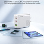 WEKOME WP-U66 GaN Încărcător rapid cu porturi 2x USB-C / USB-A - 65W - alb