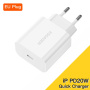Set adaptor ESSAGER ES-CD30 cu port USB-C și cablu USB-C la Lightning - 20W - 1 m - alb