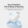 Set adaptor ESSAGER ES-CD30 cu port USB-C și cablu USB-C la Lightning - 20W - 1 m - alb