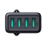 Adaptor de încărcare JOYROOM JR-TCN03 cu 4 porturi USB-A - 24W - negru